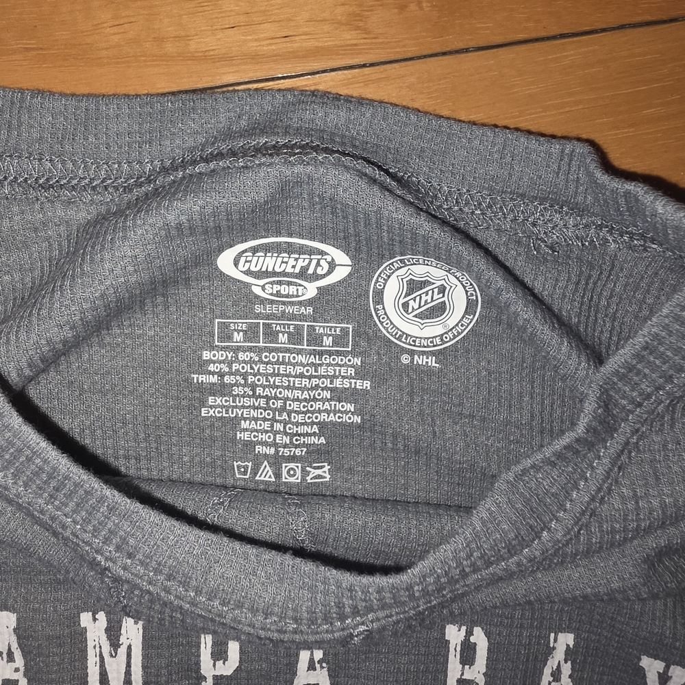 Tampa Bay Lightning  Gray Pajama Set NWT - Picture 5 of 6